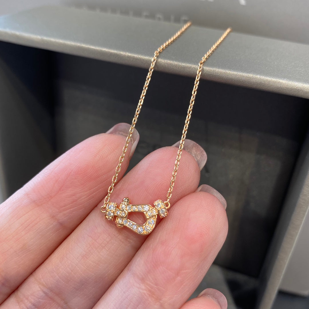 [Aurelle Style]FORCE 10 DIAMOND PINK GOLD NECKLACE MINI MODEL