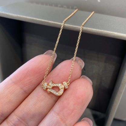 [Aurelle Style]FORCE 10 DIAMOND PINK GOLD NECKLACE MINI MODEL