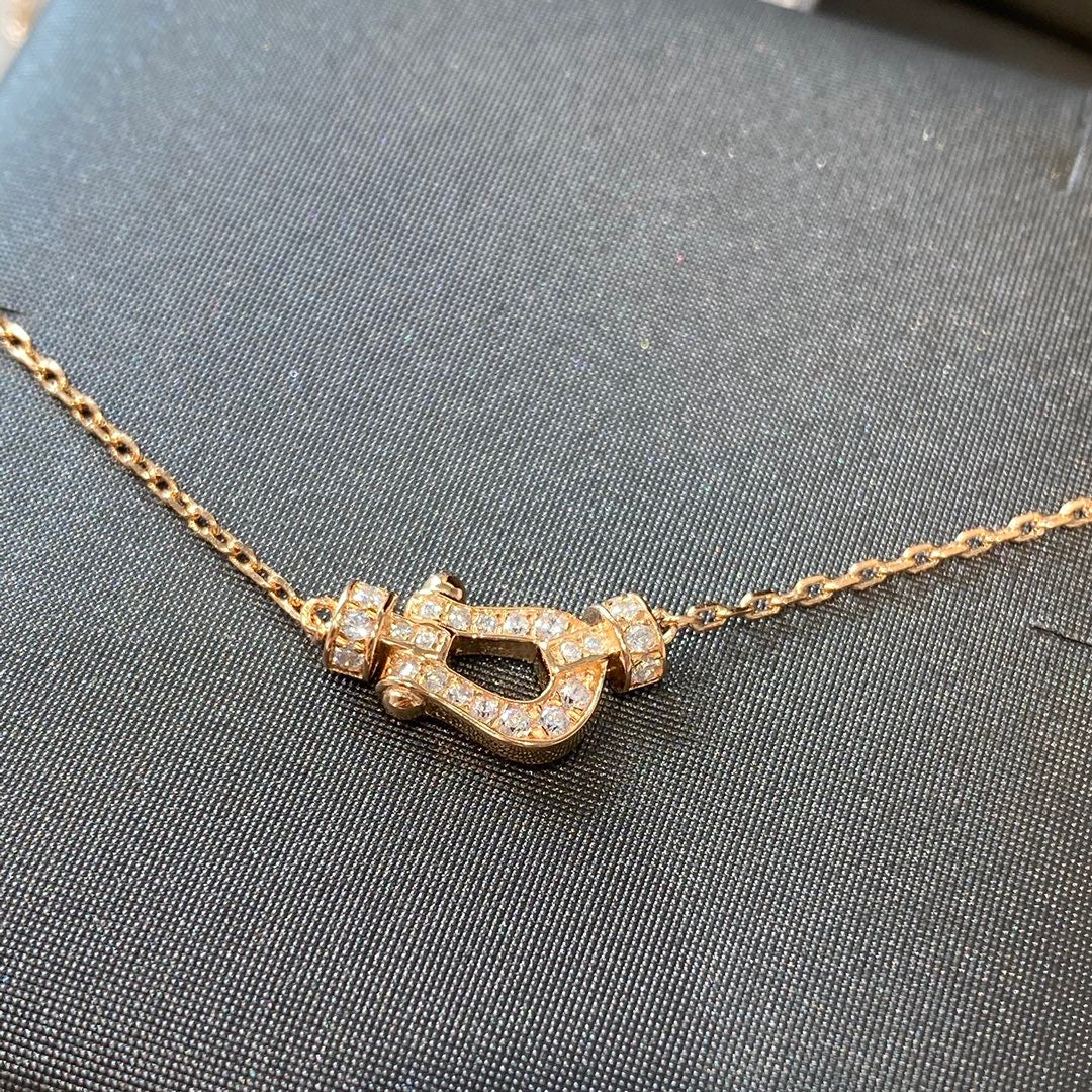[Aurelle Style]FORCE 10 DIAMOND PINK GOLD NECKLACE MINI MODEL