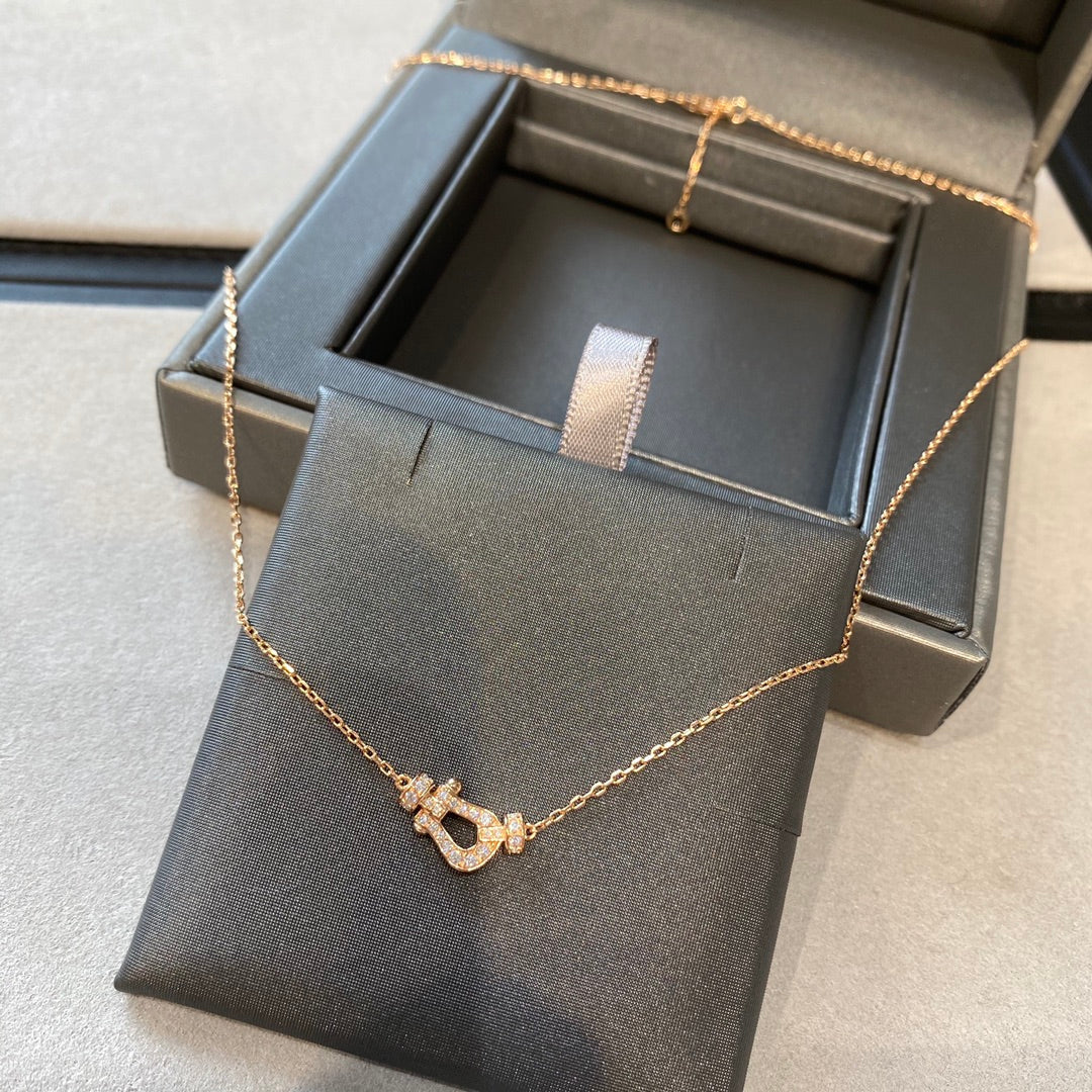 [Aurelle Style]FORCE 10 DIAMOND PINK GOLD NECKLACE MINI MODEL