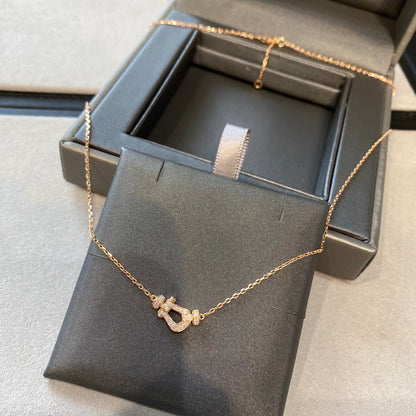 [Aurelle Style]FORCE 10 DIAMOND PINK GOLD NECKLACE MINI MODEL