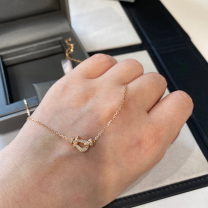 [Aurelle Style]FORCE 10 DIAMOND PINK GOLD NECKLACE MINI MODEL