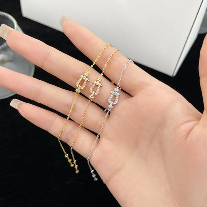 [Aurelle Style]FORCE 10 FULL DIAMOND BUCKLE CHAIN LINK MINI MODEL