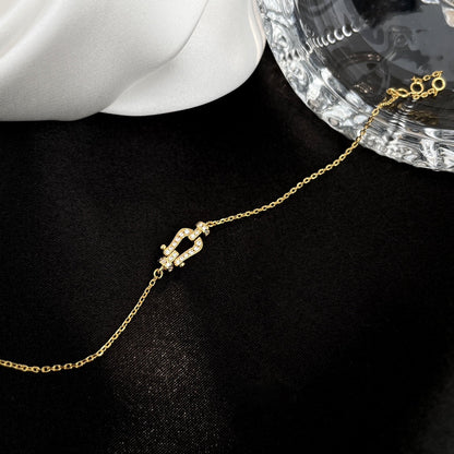 [Aurelle Style]FORCE 10 FULL DIAMOND BUCKLE CHAIN LINK MINI MODEL