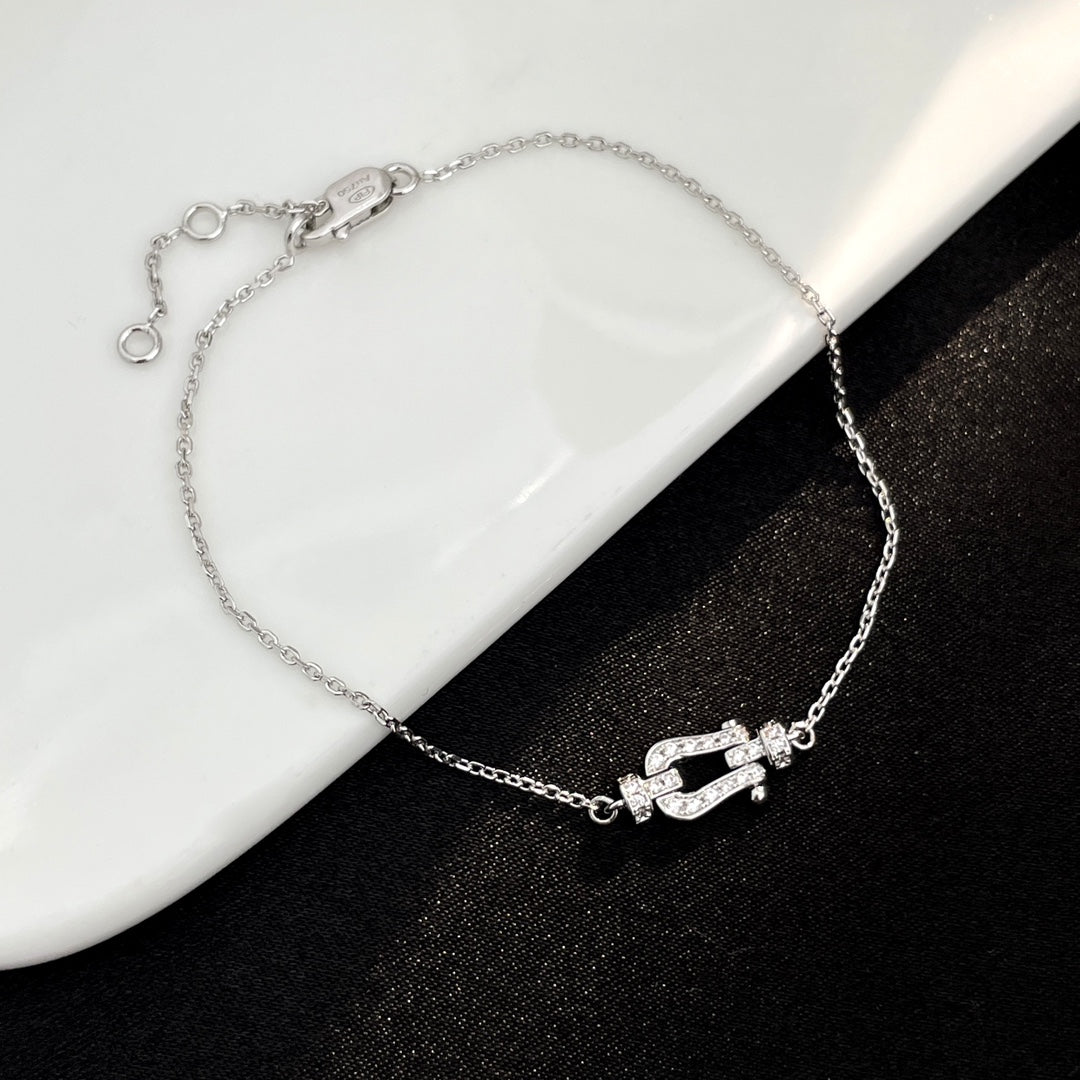 [Aurelle Style]FORCE 10 FULL DIAMOND BUCKLE CHAIN LINK MINI MODEL