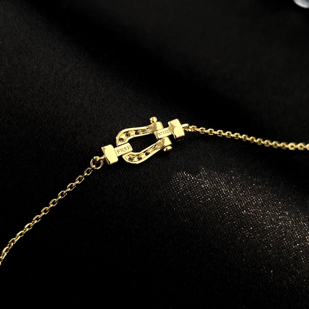 [Aurelle Style]FORCE 10 FULL DIAMOND BUCKLE CHAIN LINK MINI MODEL