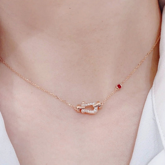[Aurelle Style]FORCE 10 DIAMOND PINK GOLD NECKLACE