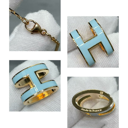 [Aurelle Style]POP H SKY BLUE NECKLACE