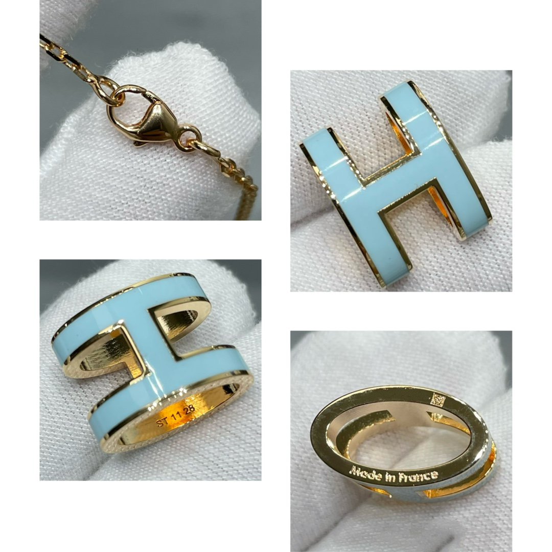 [Aurelle Style]POP H SKY BLUE NECKLACE