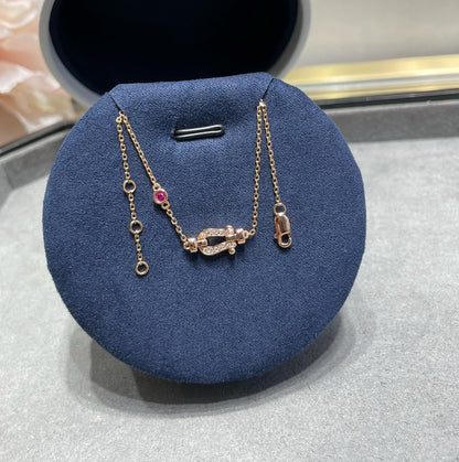 [Aurelle Style]FORCE 10 DIAMOND CHAIN LINK PINK GOLD BRACELET