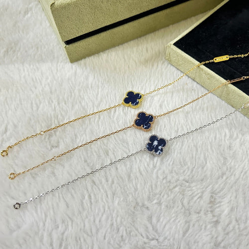 [Aurelle Style]CLOVER 1 MOTIF PIETERSITE BRACELET