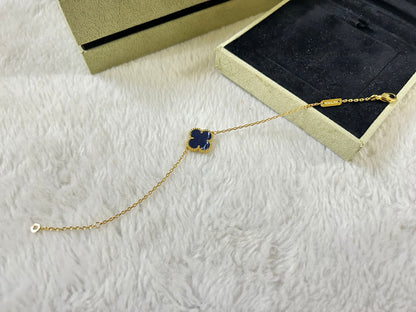 [Aurelle Style]CLOVER 1 MOTIF PIETERSITE BRACELET