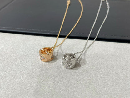 [Aurelle Style]LIENS EVIDENCE DIAMOND PAVED NECKLACE