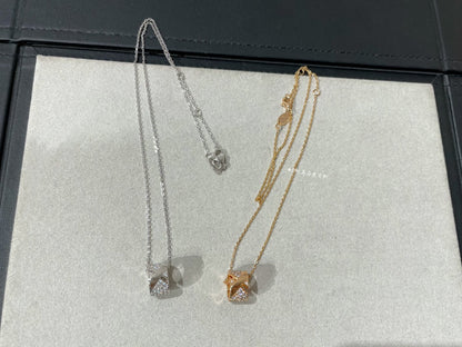 [Aurelle Style]LIENS EVIDENCE DIAMOND PAVED NECKLACE