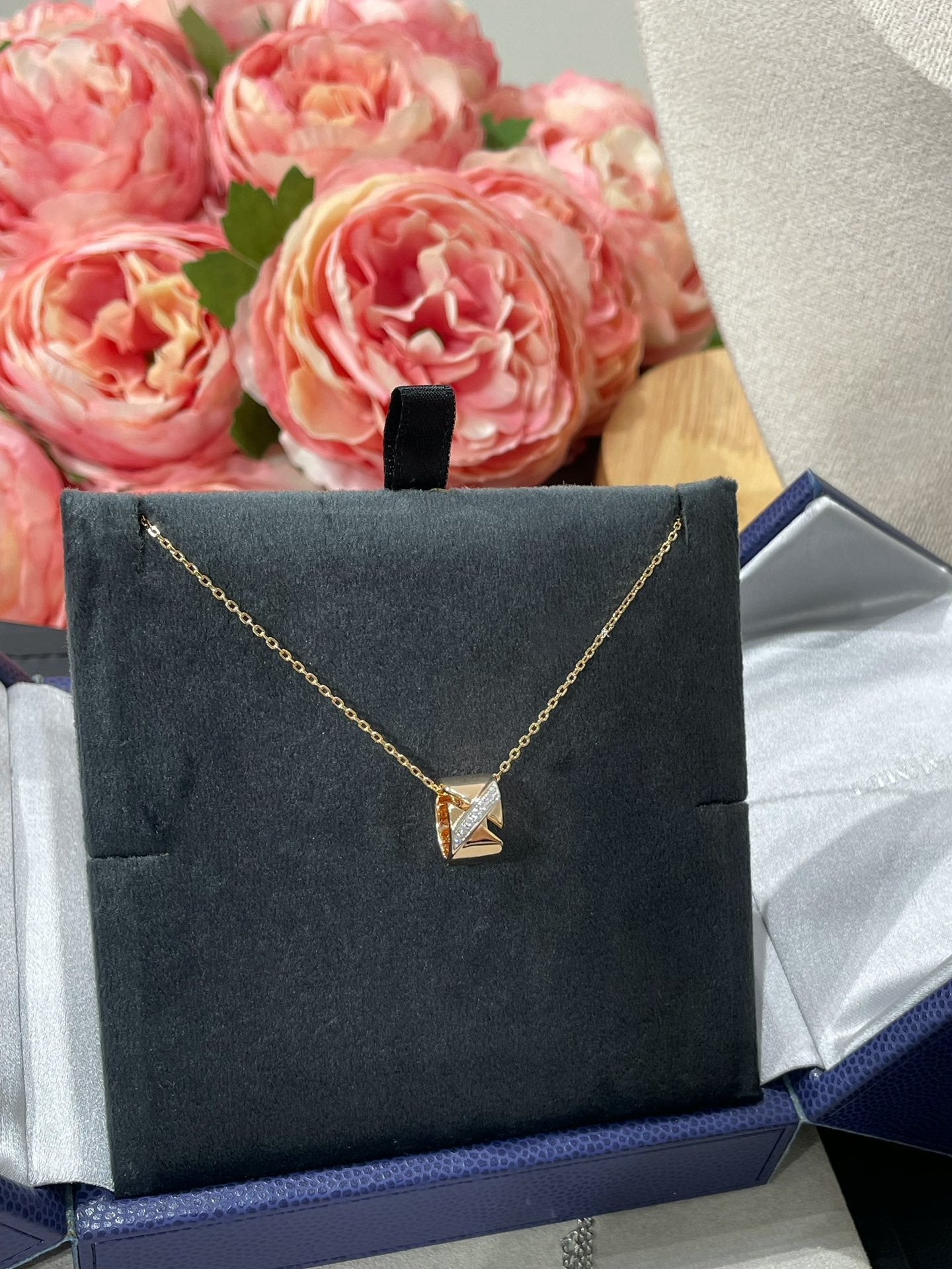 [Aurelle Style]LIENS EVIDENCE DIAMOND NECKLACE