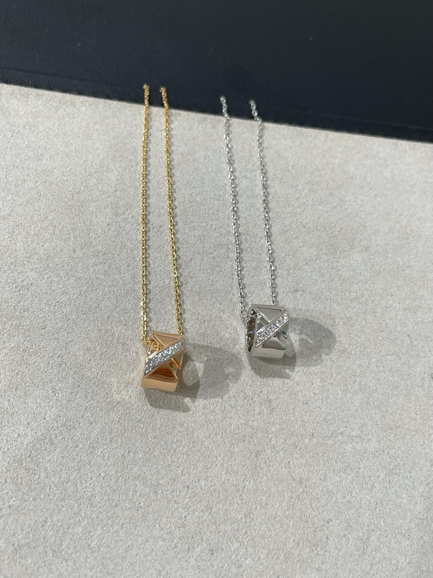 [Aurelle Style]LIENS EVIDENCE DIAMOND NECKLACE
