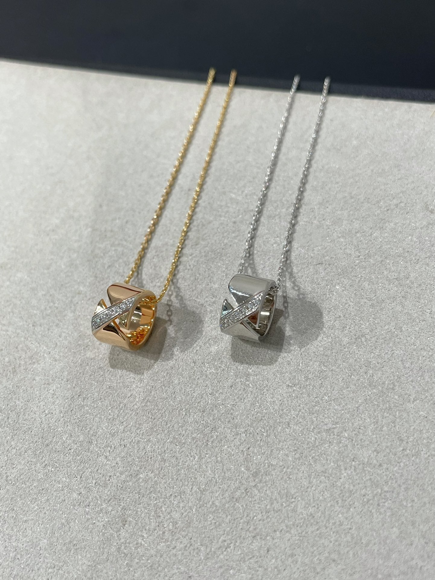 [Aurelle Style]LIENS EVIDENCE DIAMOND NECKLACE