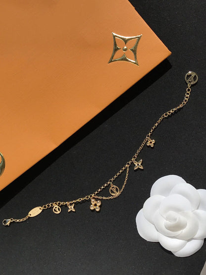 [Aurelle Style]BLOOMING PINK GOLD MOP BRACELET