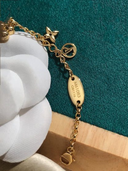 [Aurelle Style]BLOOMING PINK GOLD MOP BRACELET