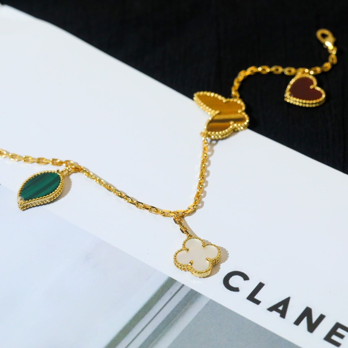 [Aurelle Style]LUCKY SPRING 5 MOTIF GOLD BRACELET