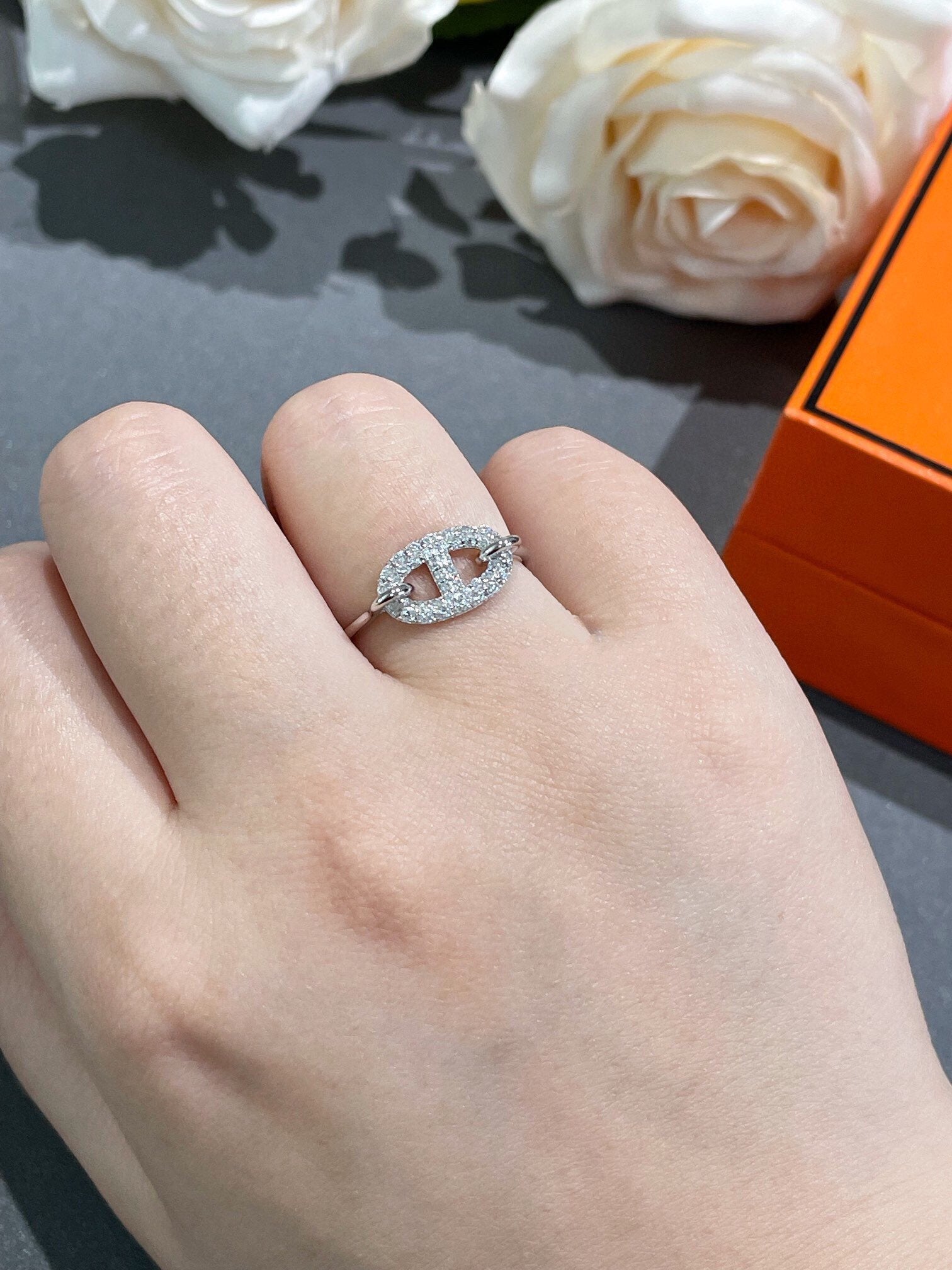 [Aurelle Style]RONDE SMALL DIAMOND RING