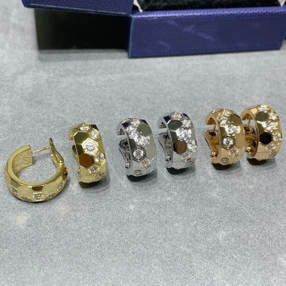 [Aurelle Style]BEE LOVE DIAMOND HOOP EARRINGS