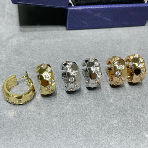 [Aurelle Style]BEE LOVE DIAMOND HOOP EARRINGS