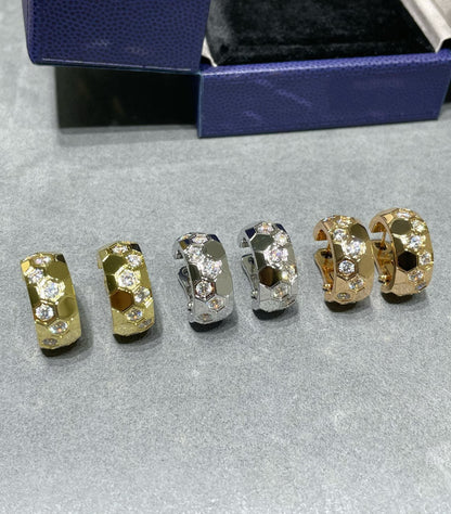 [Aurelle Style]BEE LOVE DIAMOND HOOP EARRINGS