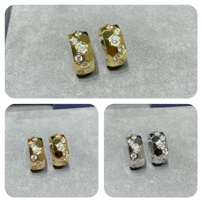 [Aurelle Style]BEE LOVE DIAMOND HOOP EARRINGS