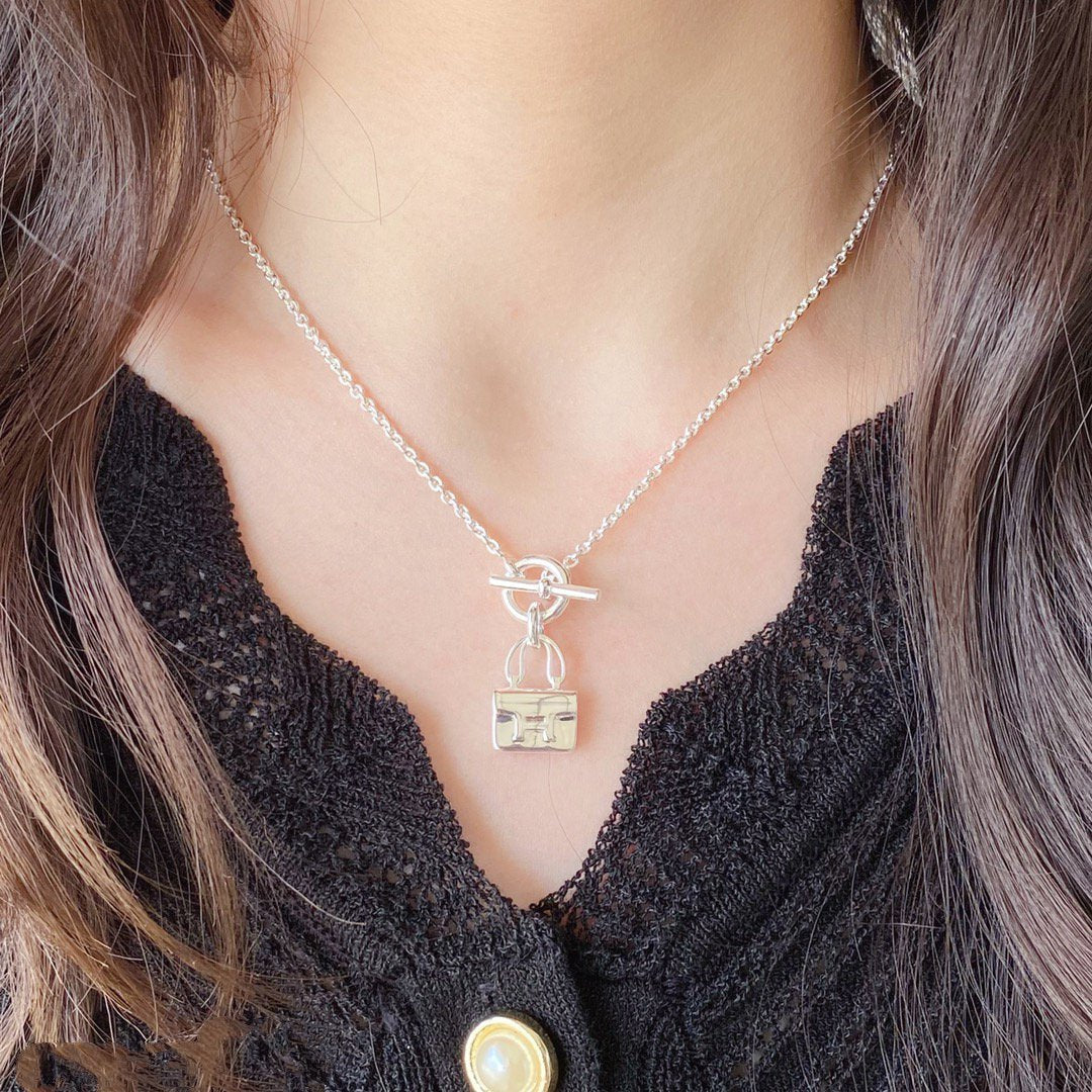 [Aurelle Style]CONSTANCE PEDANT SILVER NECKLACE