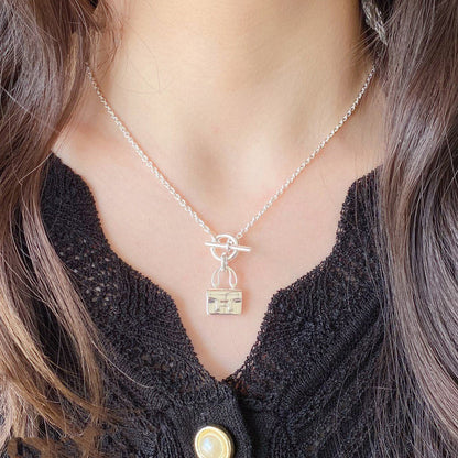 [Aurelle Style]CONSTANCE PEDANT SILVER NECKLACE