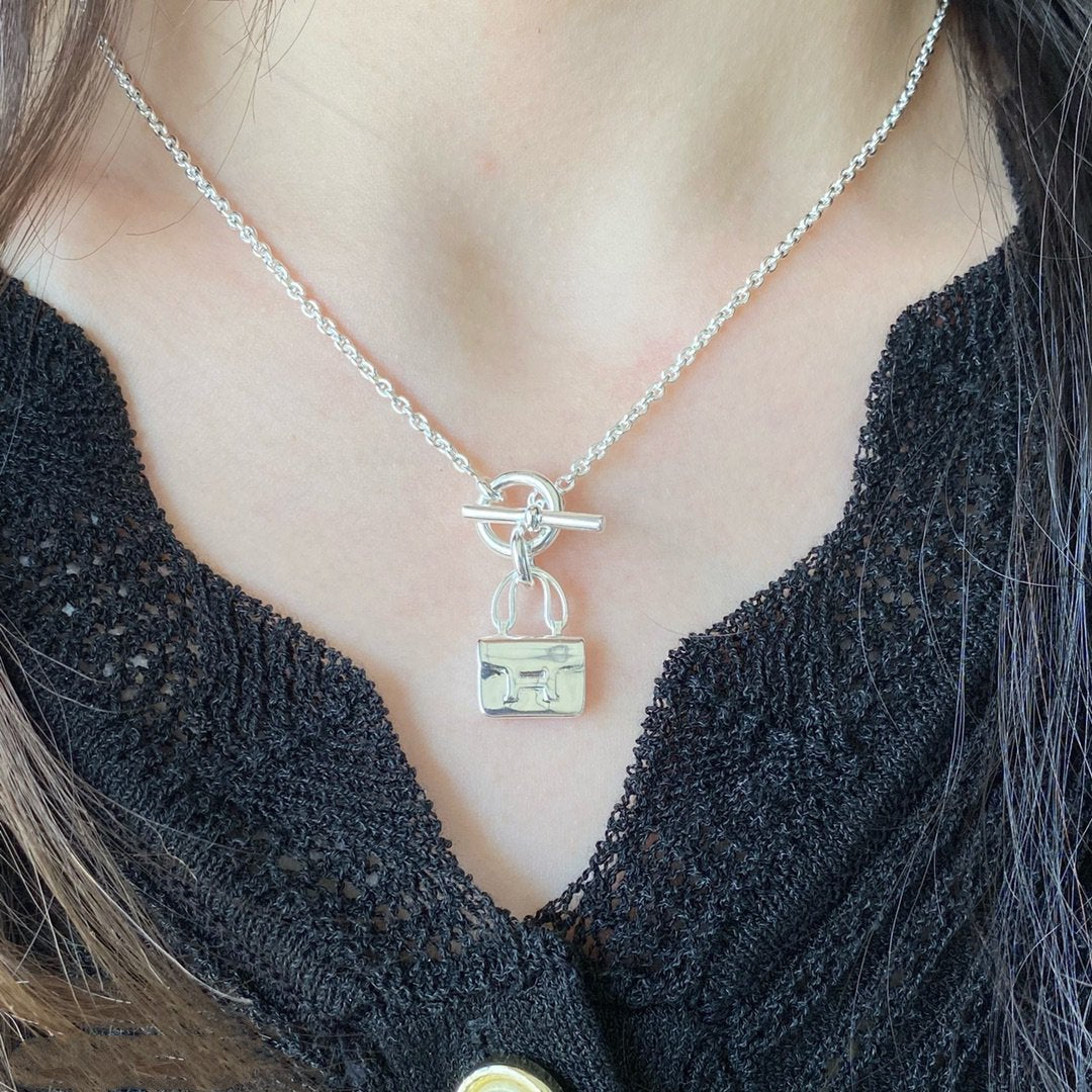 [Aurelle Style]CONSTANCE PEDANT SILVER NECKLACE