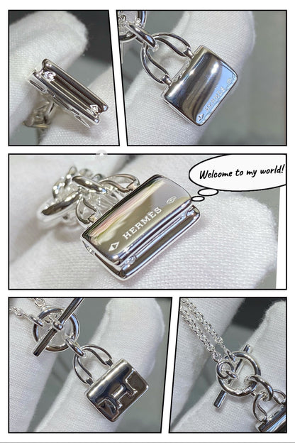 [Aurelle Style]CONSTANCE PEDANT SILVER NECKLACE