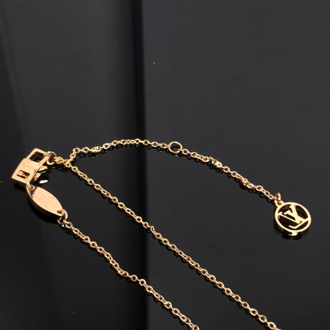 [Aurelle Style]COLOR BLOSSOM PINK MOP SUN GOLD NECKLACE