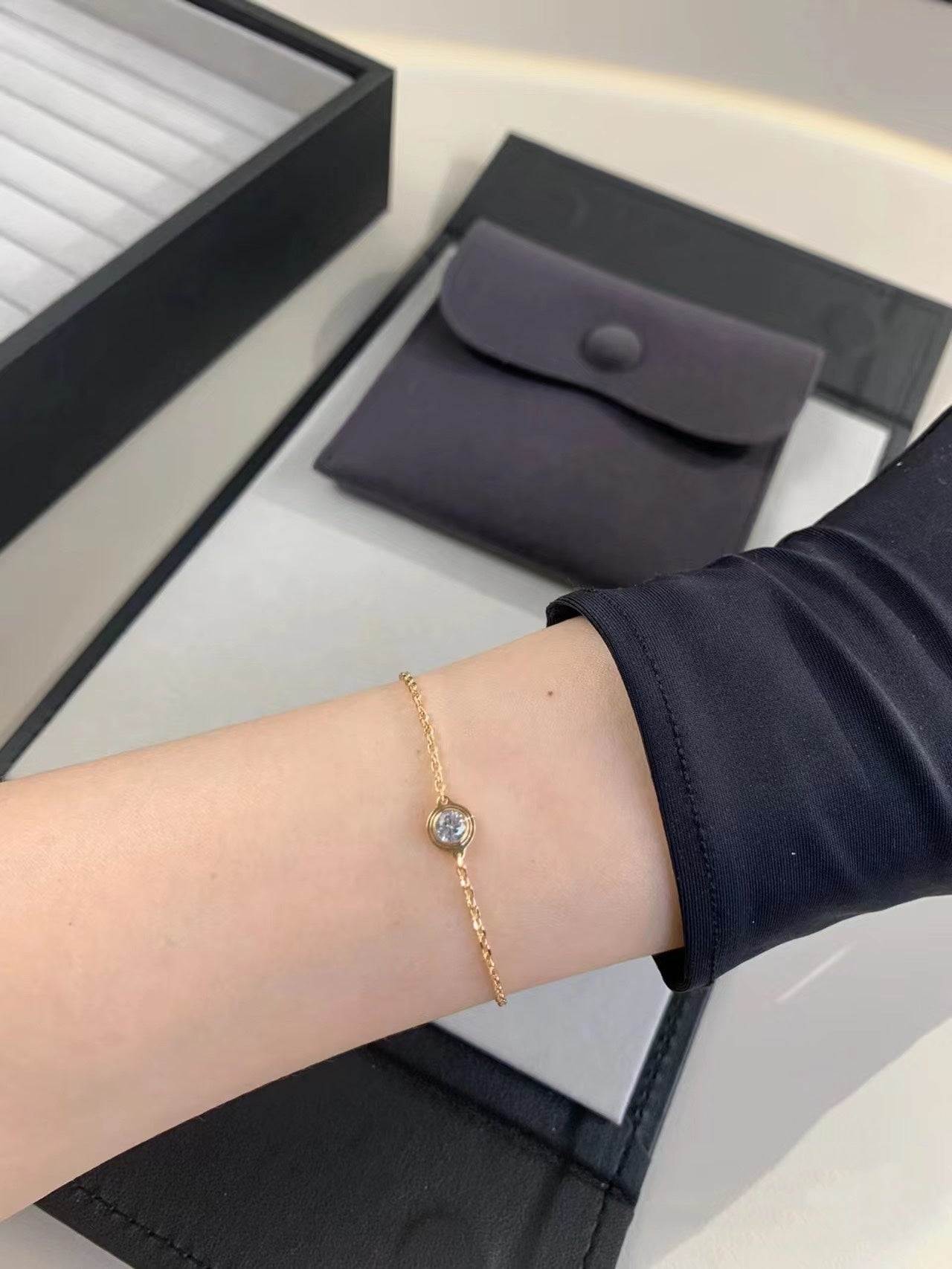 [Aurelle Style]DAMOUR DIAMOND LINK BRACELET