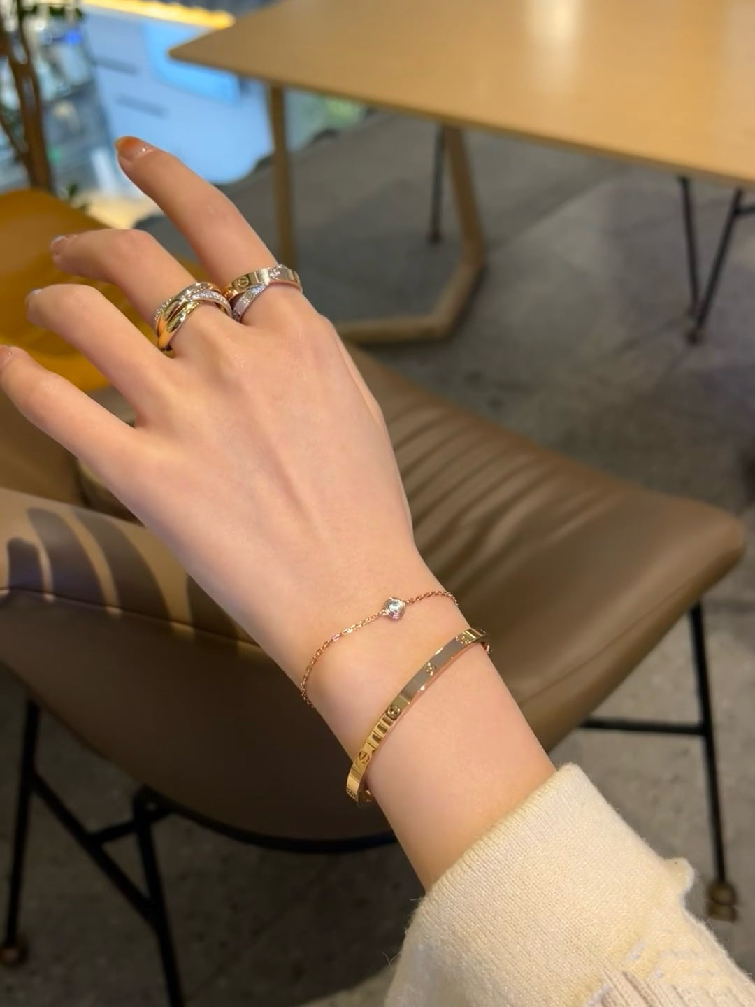 [Aurelle Style]DAMOUR DIAMOND LINK BRACELET