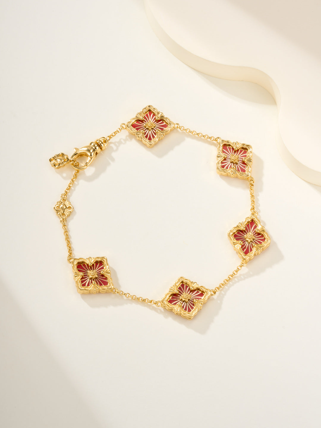 [TOP]B.C.L ENAMELED Five-Flower Bracelet（Various Colors)