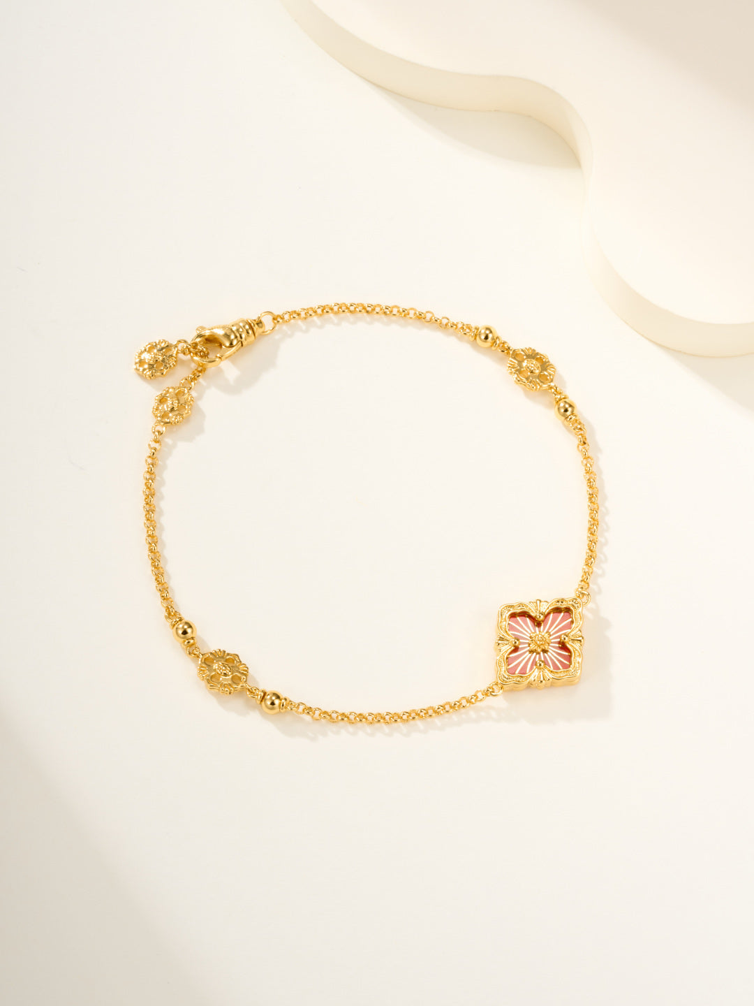 [TOP]B.C.L ENAMELED One-Flower Bracelet（Various Colors)