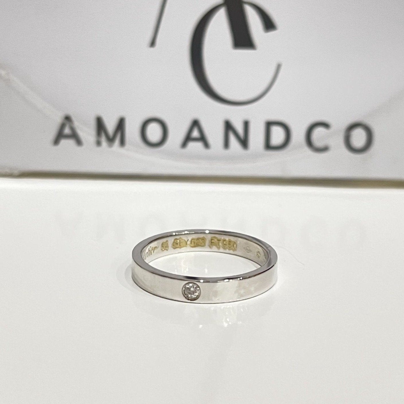 [Aurelle Style]LOVE RING 4MM 1 DIAMOND