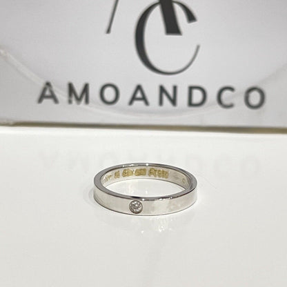 [Aurelle Style]LOVE RING 4MM 1 DIAMOND