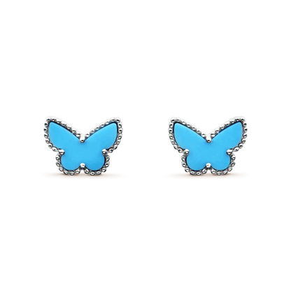 [Aurelle Style]BUTTERFLY TURQUOISE EARRINGS SILVER