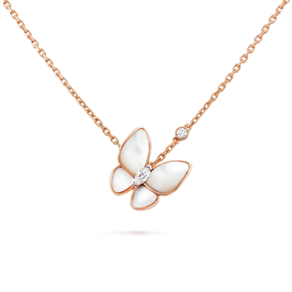 [Aurelle Style]BUTTERFLY MOP DIAMOND NECKLACE