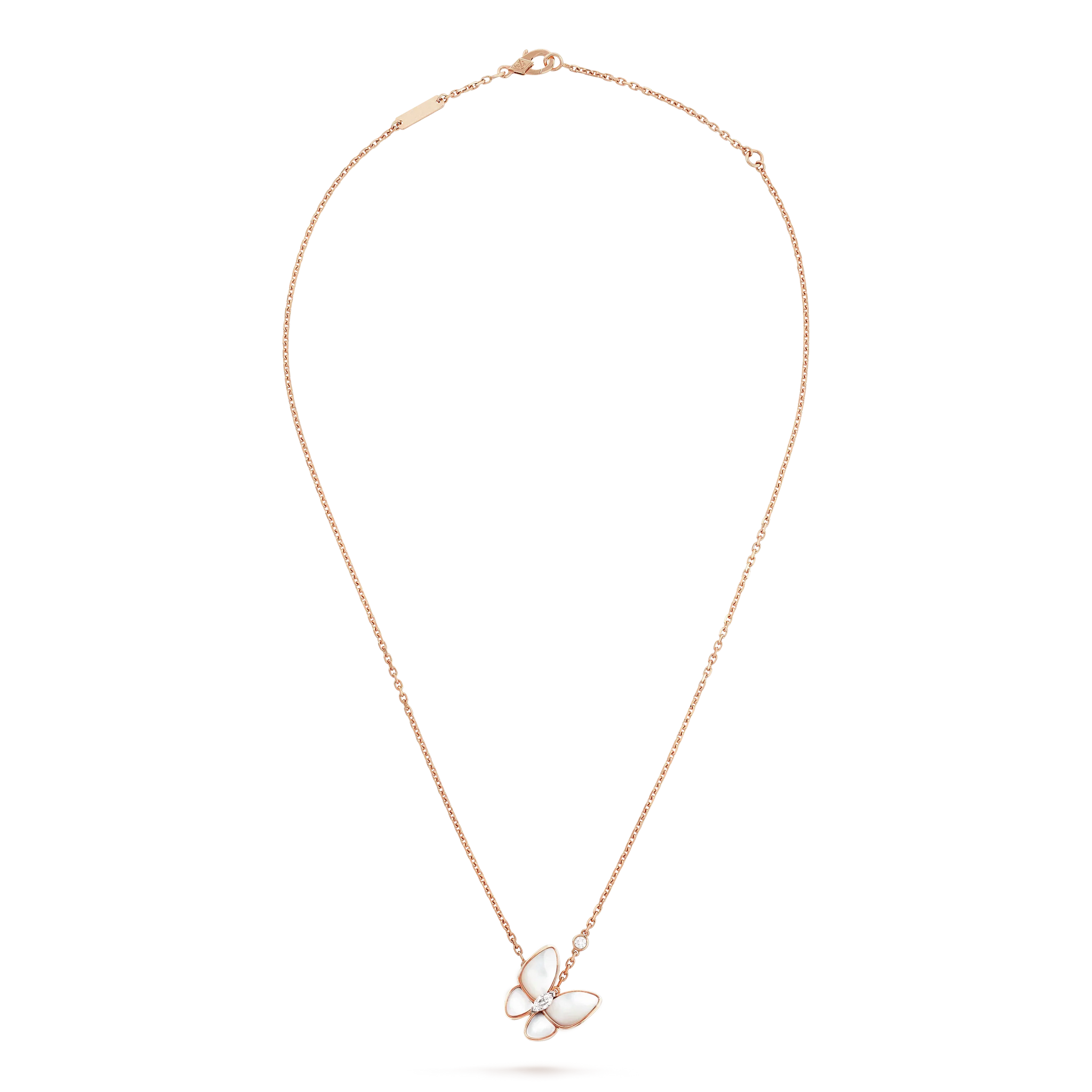 [Aurelle Style]BUTTERFLY MOP DIAMOND NECKLACE