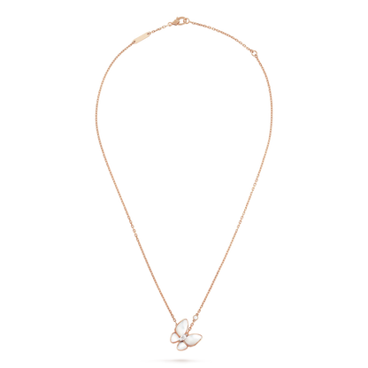 [Aurelle Style]BUTTERFLY MOP DIAMOND NECKLACE