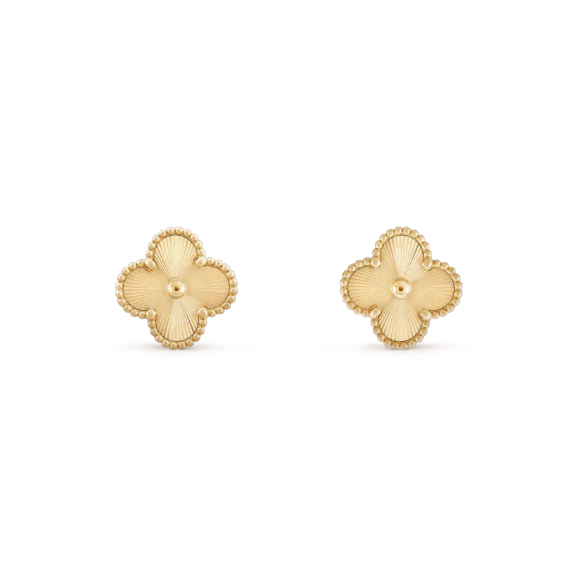 [Aurelle Style]CLOVER MINI 9.5MM LASER EARRINGS