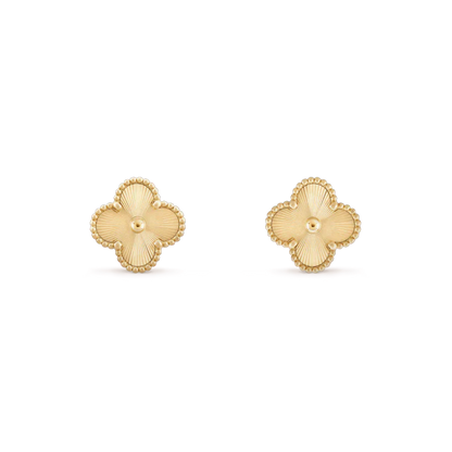 [Aurelle Style]CLOVER MINI 9.5MM LASER EARRINGS