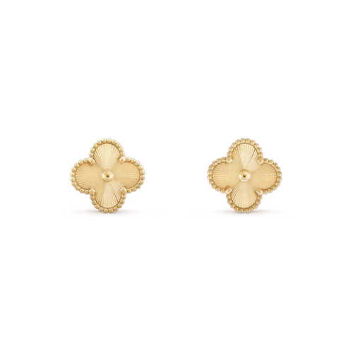 [Aurelle Style]CLOVER MINI 9.5MM LASER EARRINGS