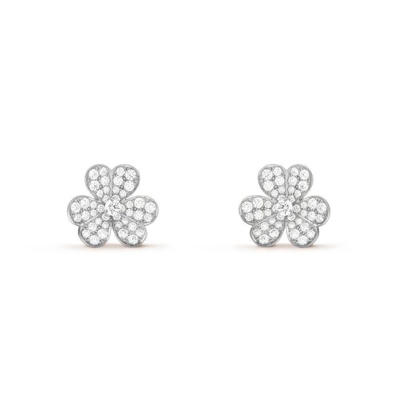 [Aurelle Style]CLOVER COMOS DIAMOND EARRINGS SILVER