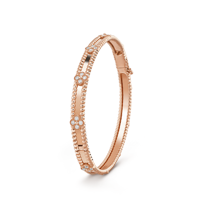 [Aurelle Style]CLOVER BRACELET 4MM DIAMONDS