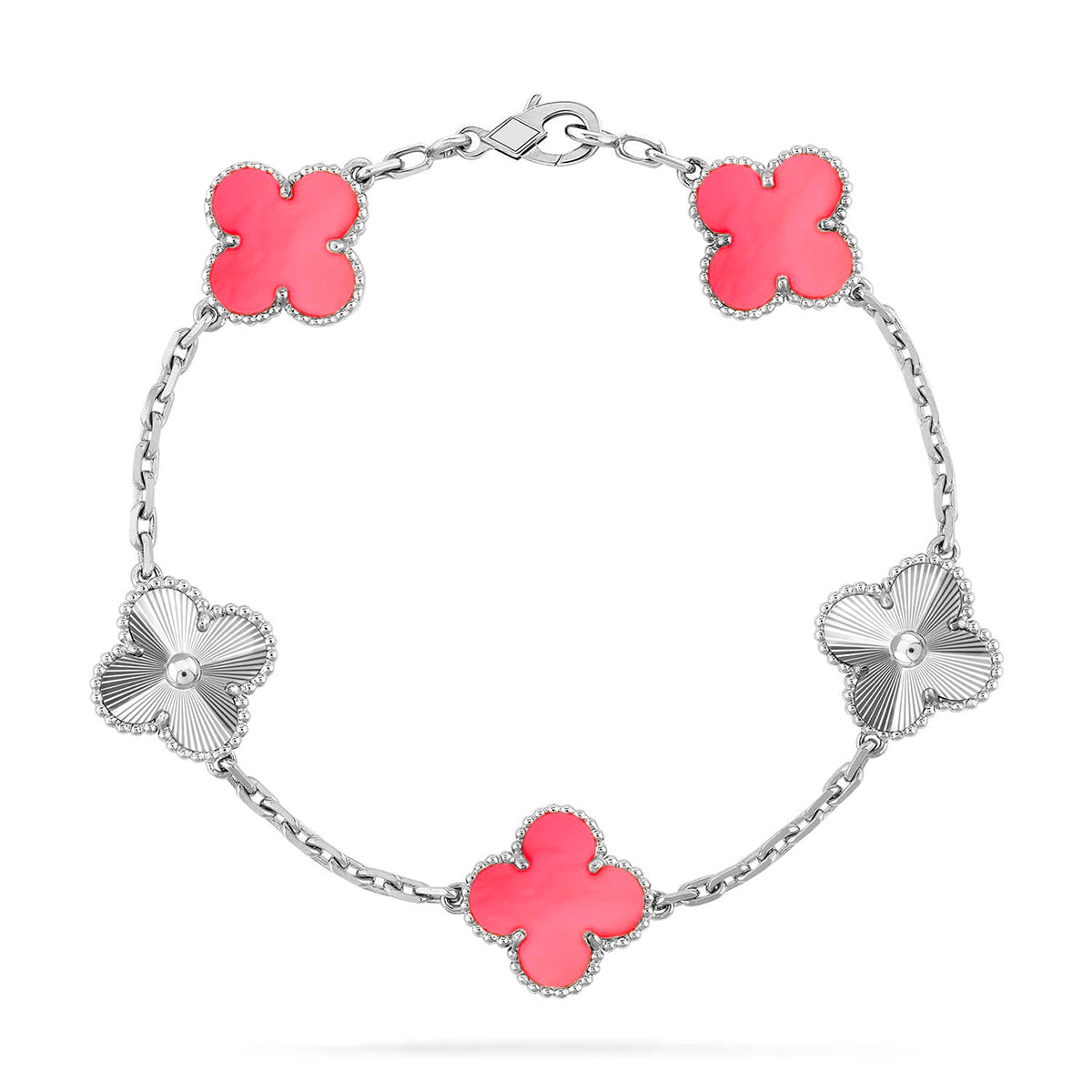 [Aurelle Style] CLOVER 5 MOTIFS  PINK MOP BRACELET COLLECTION